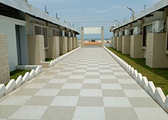 Grand Arya Beach Resorts hotel view from side in Chirala